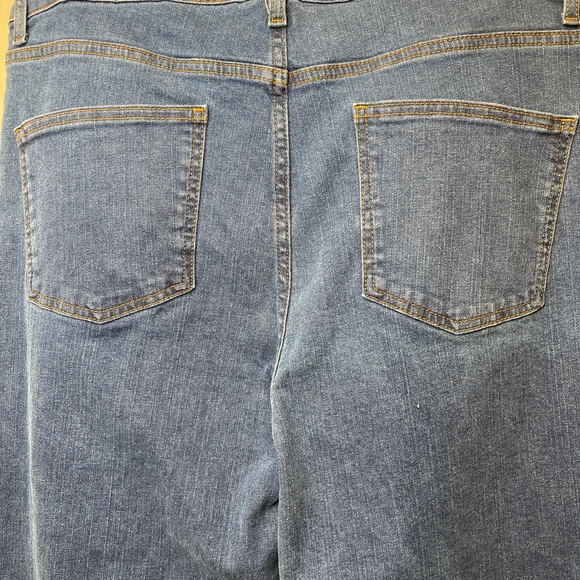 ASOS | Two Toned High Waisted Wide Legged Gaucho Jeans - Picture 6 of 12